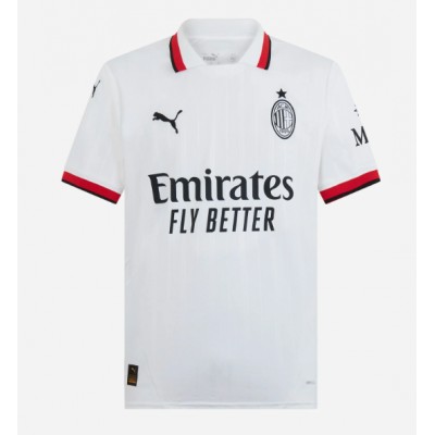 Moški Nogometni dresi AC Milan Alvaro Morata #7 Gostujoči 2024-25 Kratek Rokav Moški Nogometni dresi AC Milan Alvaro Morata #7 Gostujoči 2024-25 Kratek Rokav